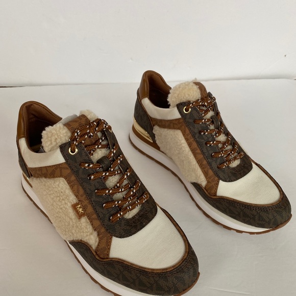 MICHAEL KORKS MADDY TRAINER MK SIG SM BROWN MULTI SIZE:8 - Picture 12 of 13
